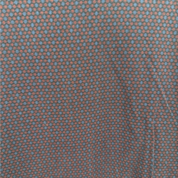 Mens EXPRESS Navy Red Patterned Shirt Size XL - Picture 4 of 9